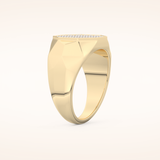 0.43 TCW Round Shaped Moissanite Multi Stone Men's Wedding Band
