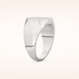0.43 TCW Round Shaped Moissanite Multi Stone Men's Wedding Band