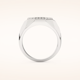0.43 TCW Round Shaped Moissanite Multi Stone Men's Wedding Band