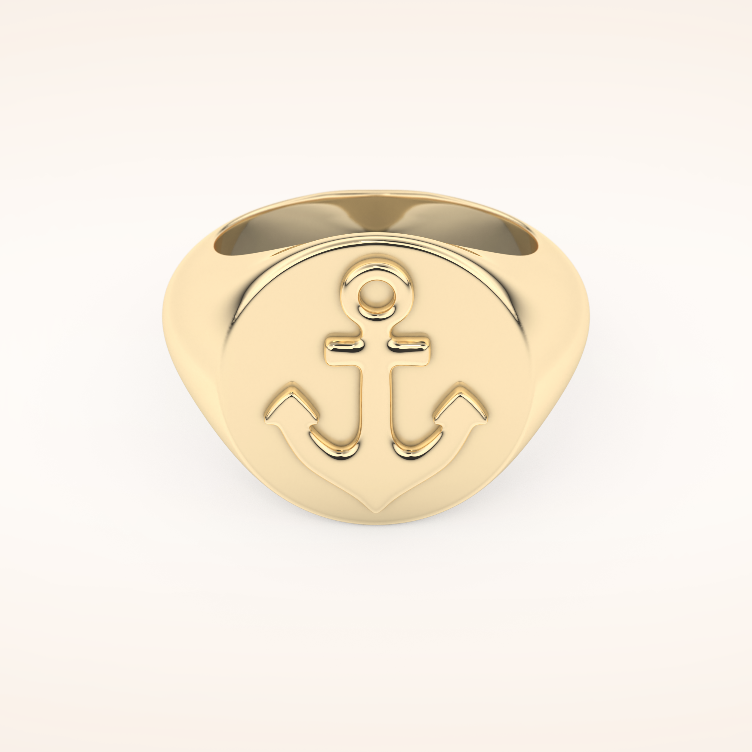 Classic Anchor Symbol Men's Wedding Band