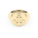 Anchor Shape Men's Wedding Band Moissanite – Yellow, White, or Rose Gold 7