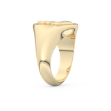 Anchor Shape Men's Wedding Band Moissanite – Yellow, White, or Rose Gold 10