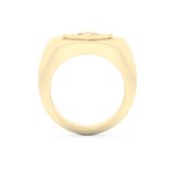 Anchor Shape Men's Wedding Band Moissanite – Yellow, White, or Rose Gold 11