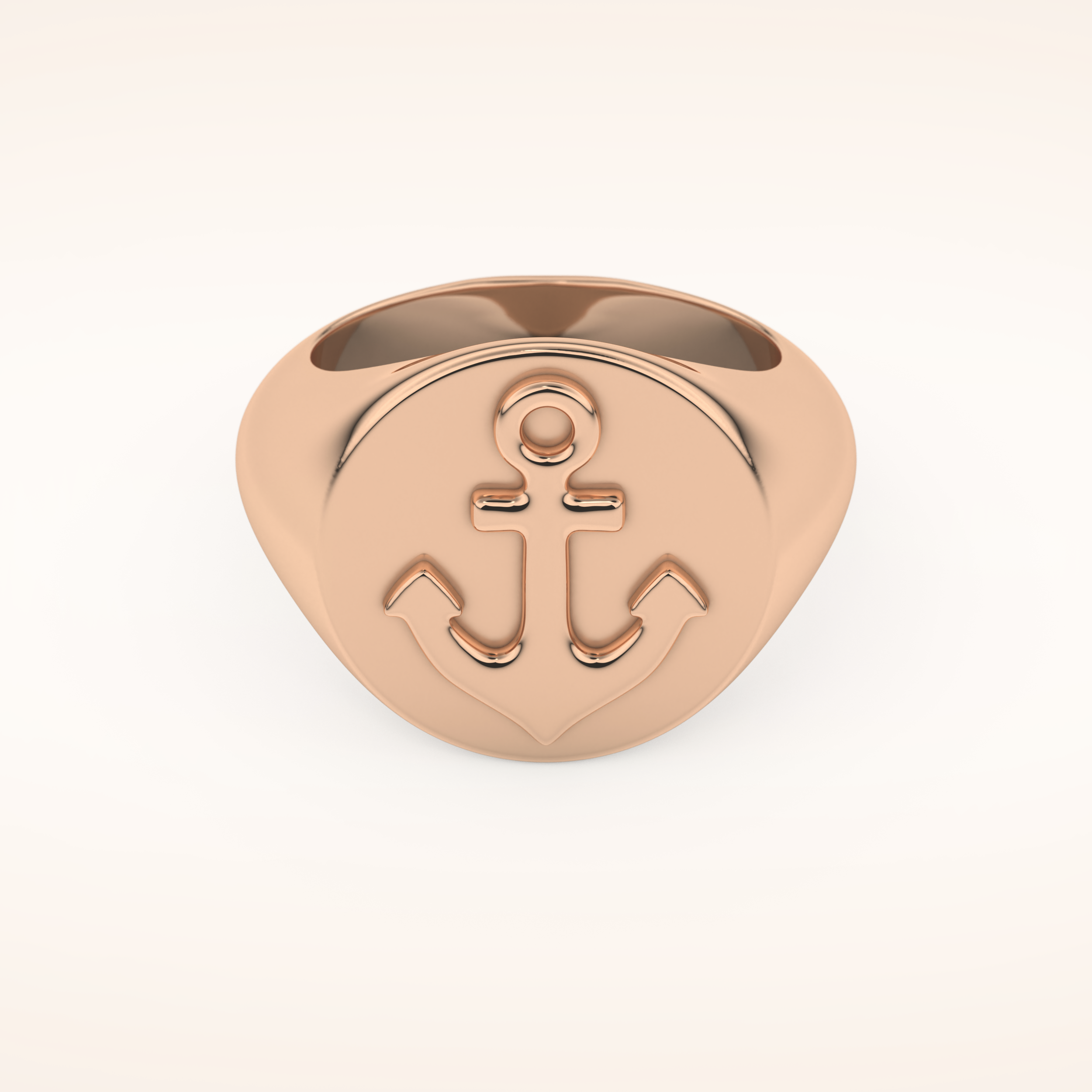 Classic Anchor Symbol Men's Wedding Band