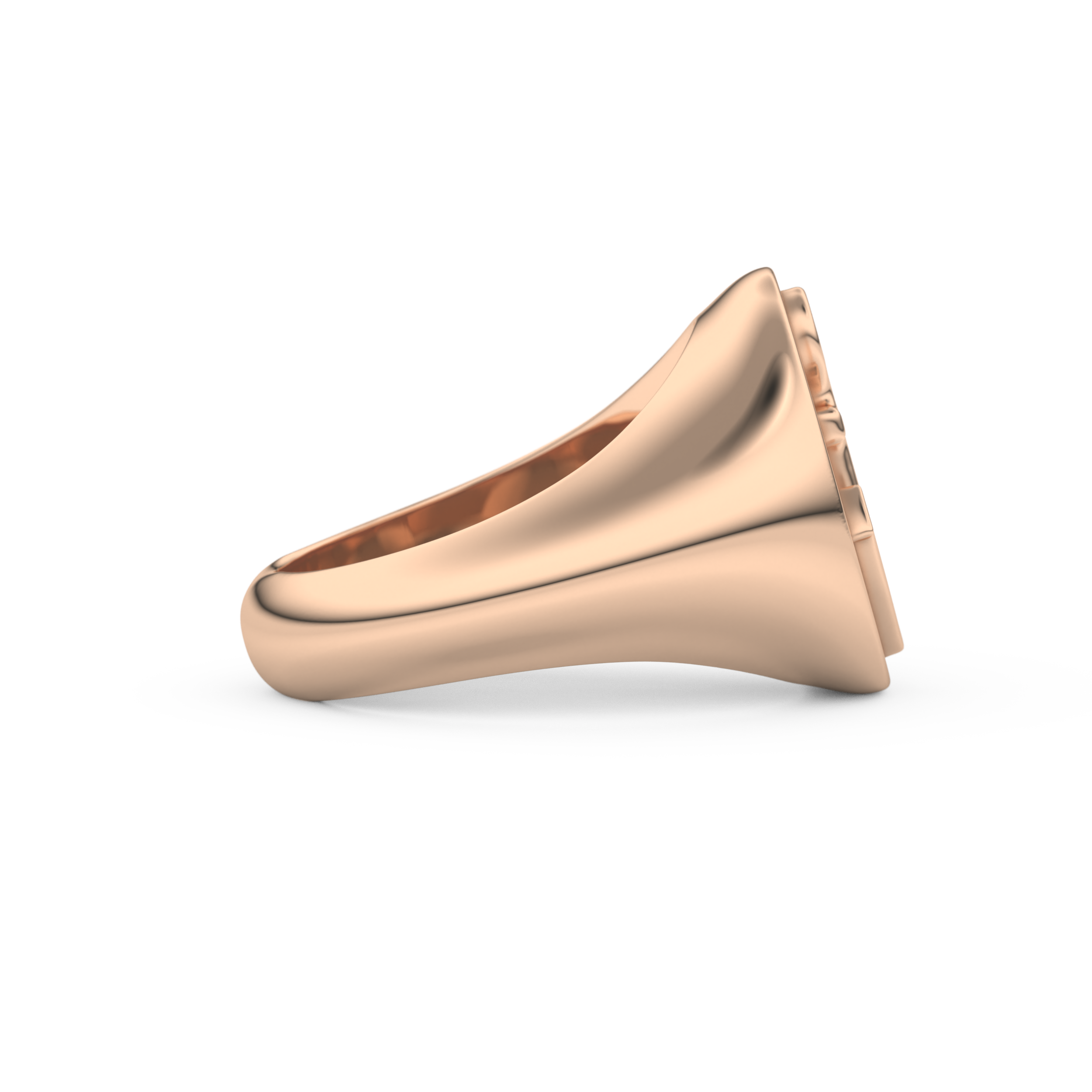 Anchor Shape Men's Wedding Band Moissanite – Yellow, White, or Rose Gold 14