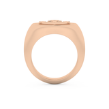Anchor Shape Men's Wedding Band Moissanite – Yellow, White, or Rose Gold 17