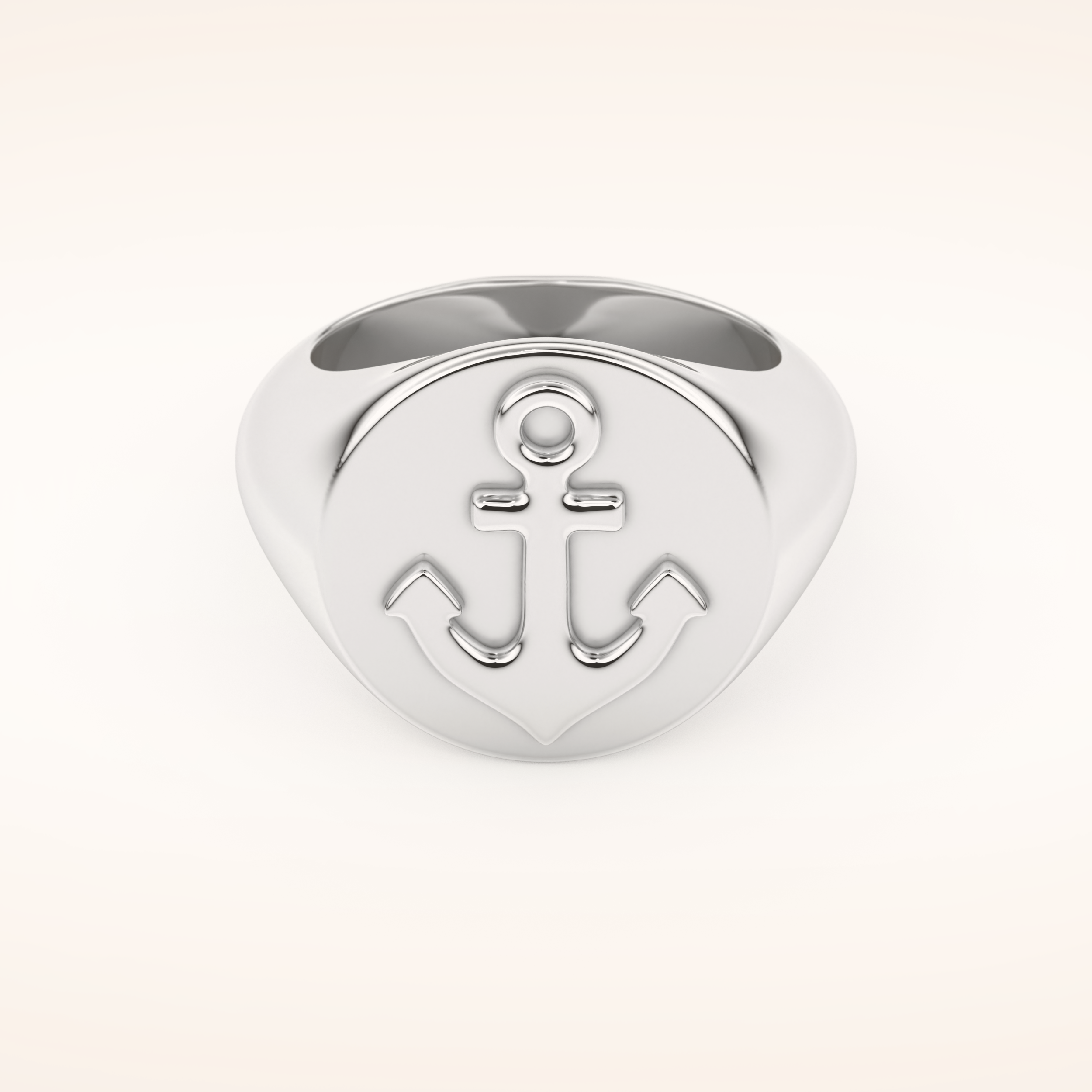 Classic Anchor Symbol Men's Wedding Band