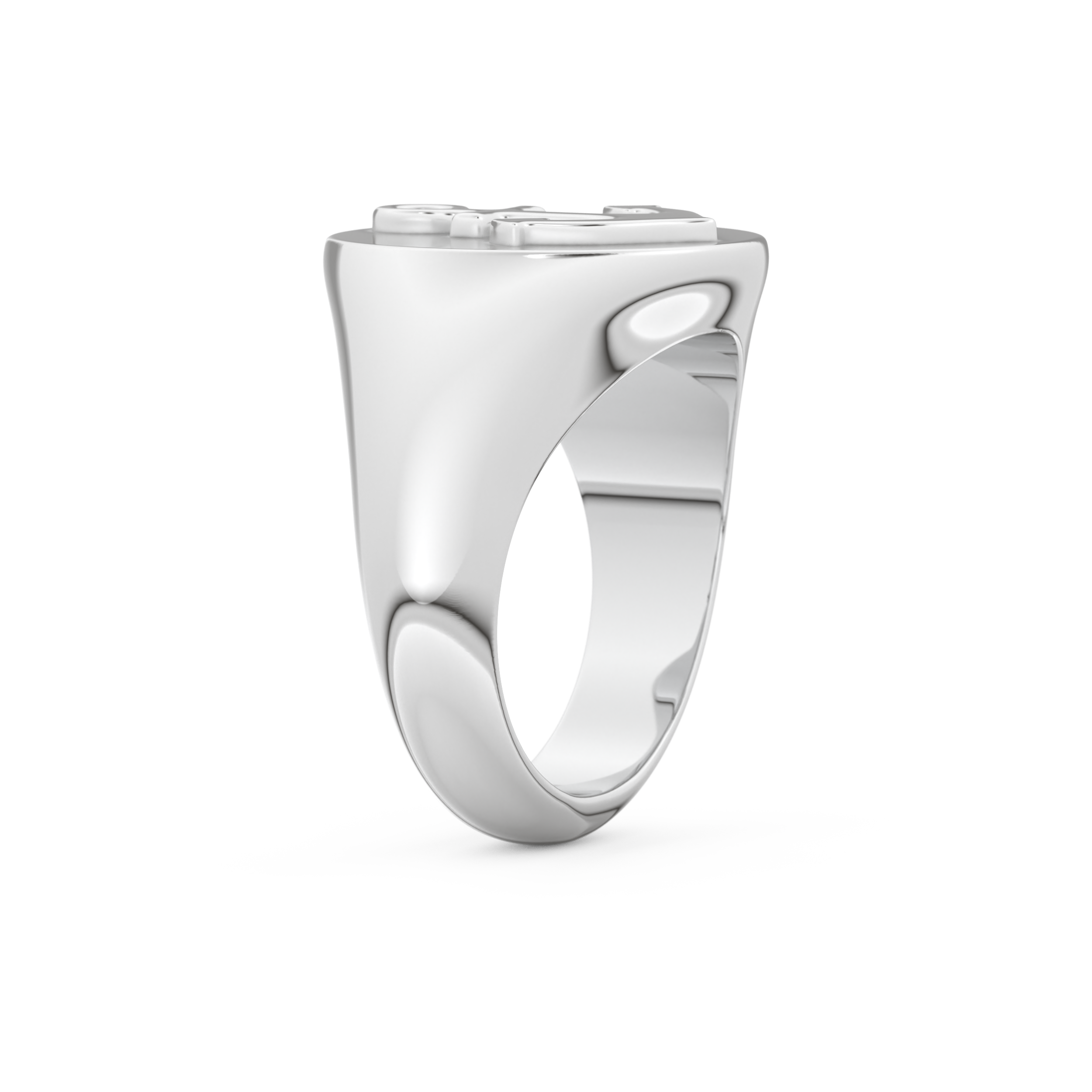Anchor Shape Men's Wedding Band Moissanite – Yellow, White, or Rose Gold 3