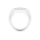 Anchor Shape Men's Wedding Band Moissanite – Yellow, White, or Rose Gold 4