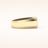 0.41 TCW Round Shaped Moissanite Multi Stone Men's Wedding Band