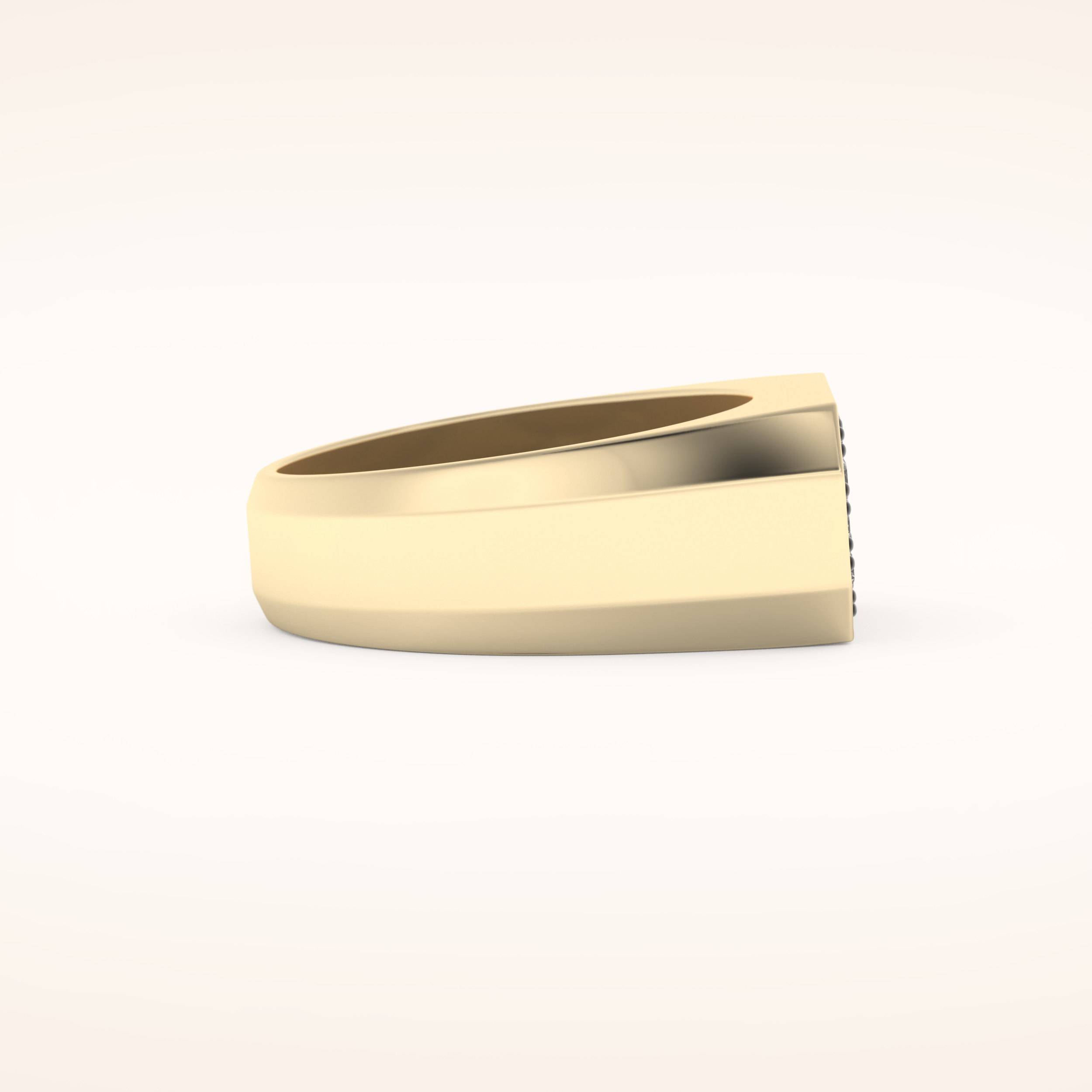 0.41 TCW Round Shaped Moissanite Multi Stone Men's Wedding Band