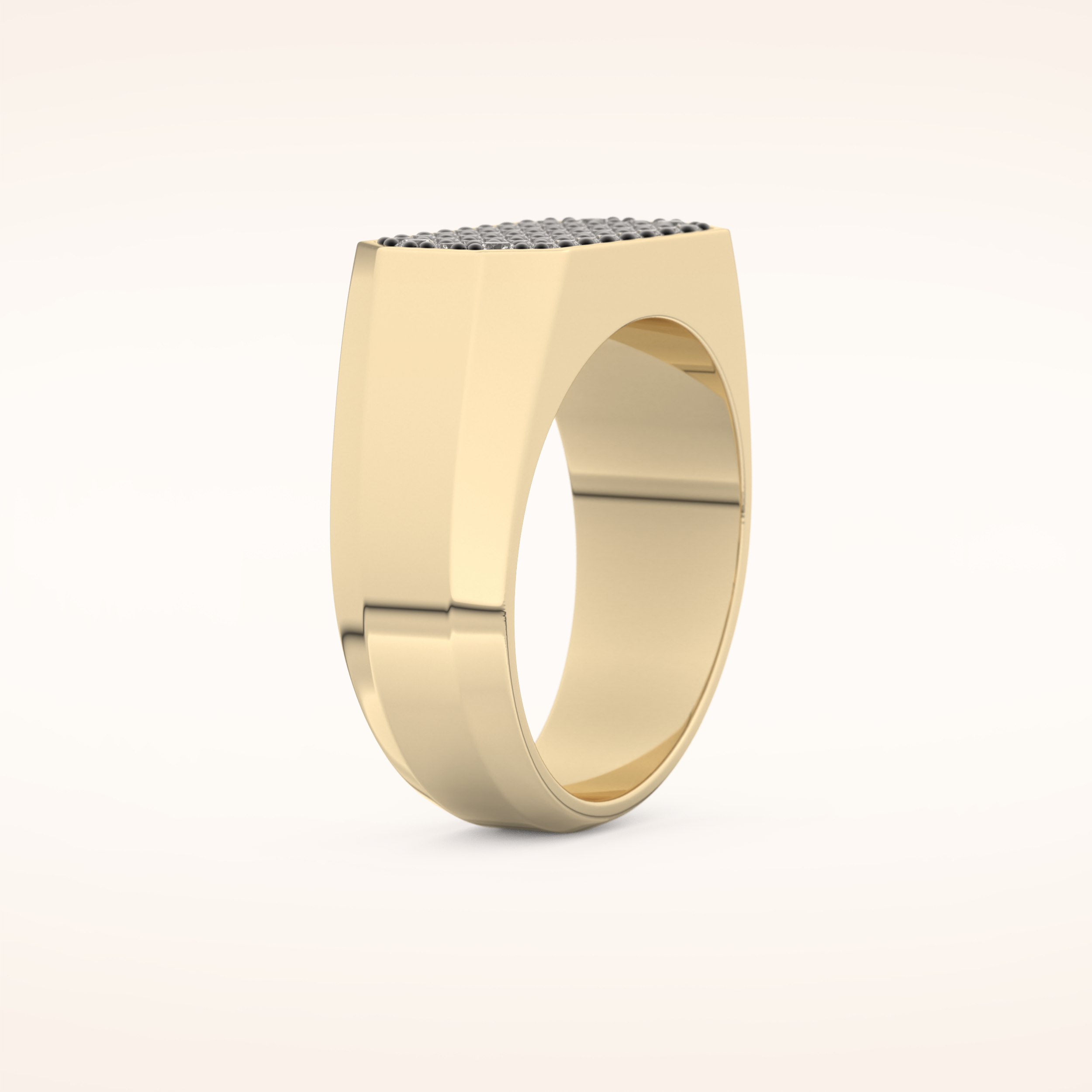 0.41 TCW Round Shaped Moissanite Multi Stone Men's Wedding Band