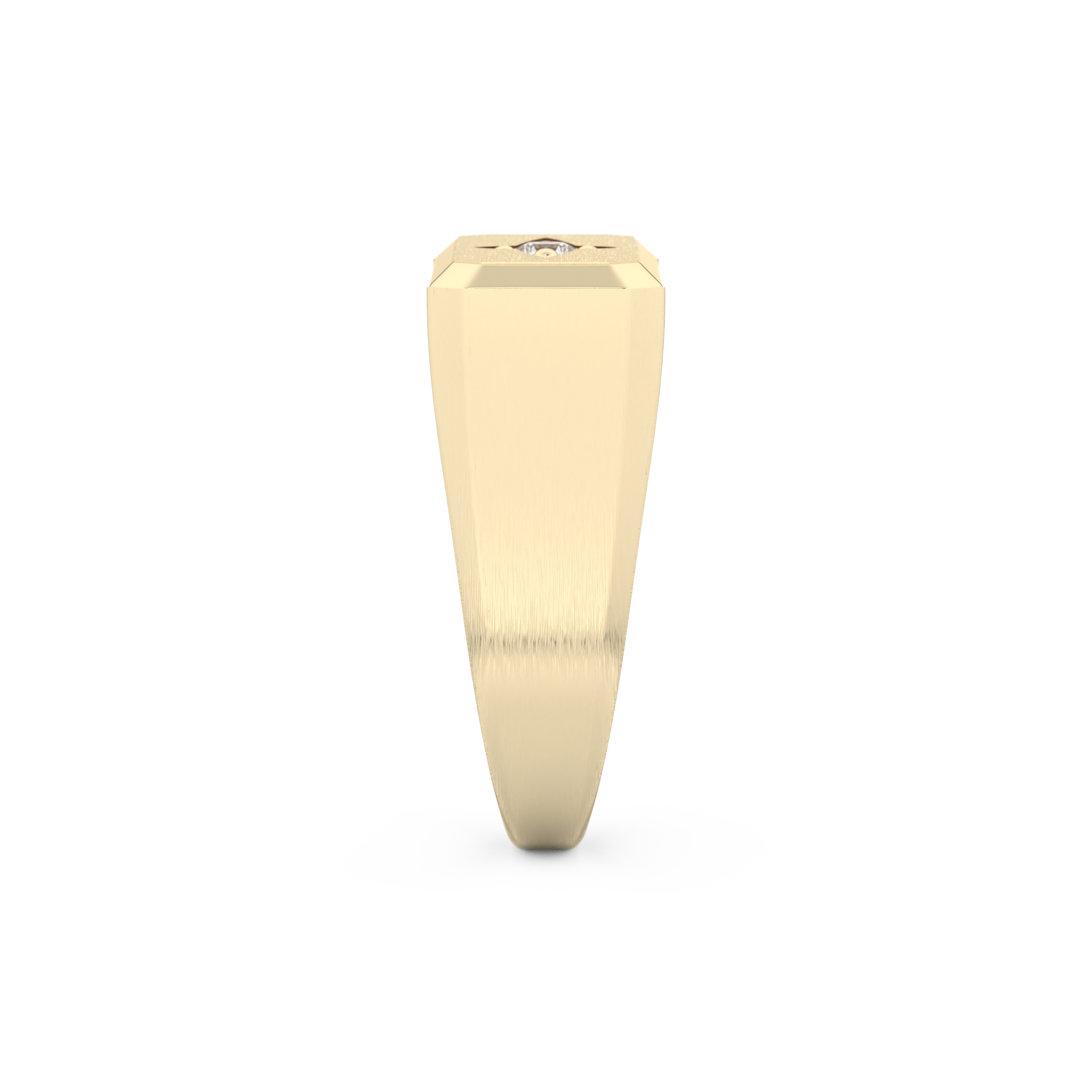 Round Soliatire Lab Grown Diamond Men's Engagement Ring