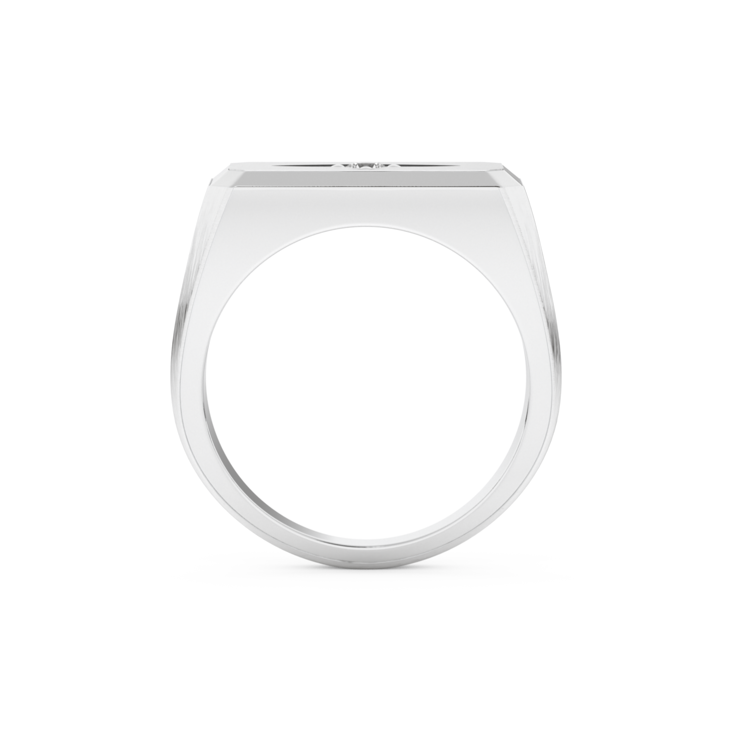 Round Soliatire Lab Grown Diamond Men's Engagement Ring