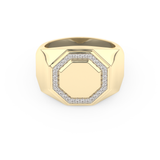 0.18 TCW Round Lab Grown Diamond Men's Wedding Band