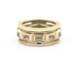 0.67 TCW Baguette Lab Grown Diamond Men's Wedding Band