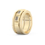 0.67 TCW Baguette Lab Grown Diamond Men's Wedding Band