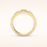 0.67 TCW Baguette Shaped Moissanite Five Stone Men's Wedding Band