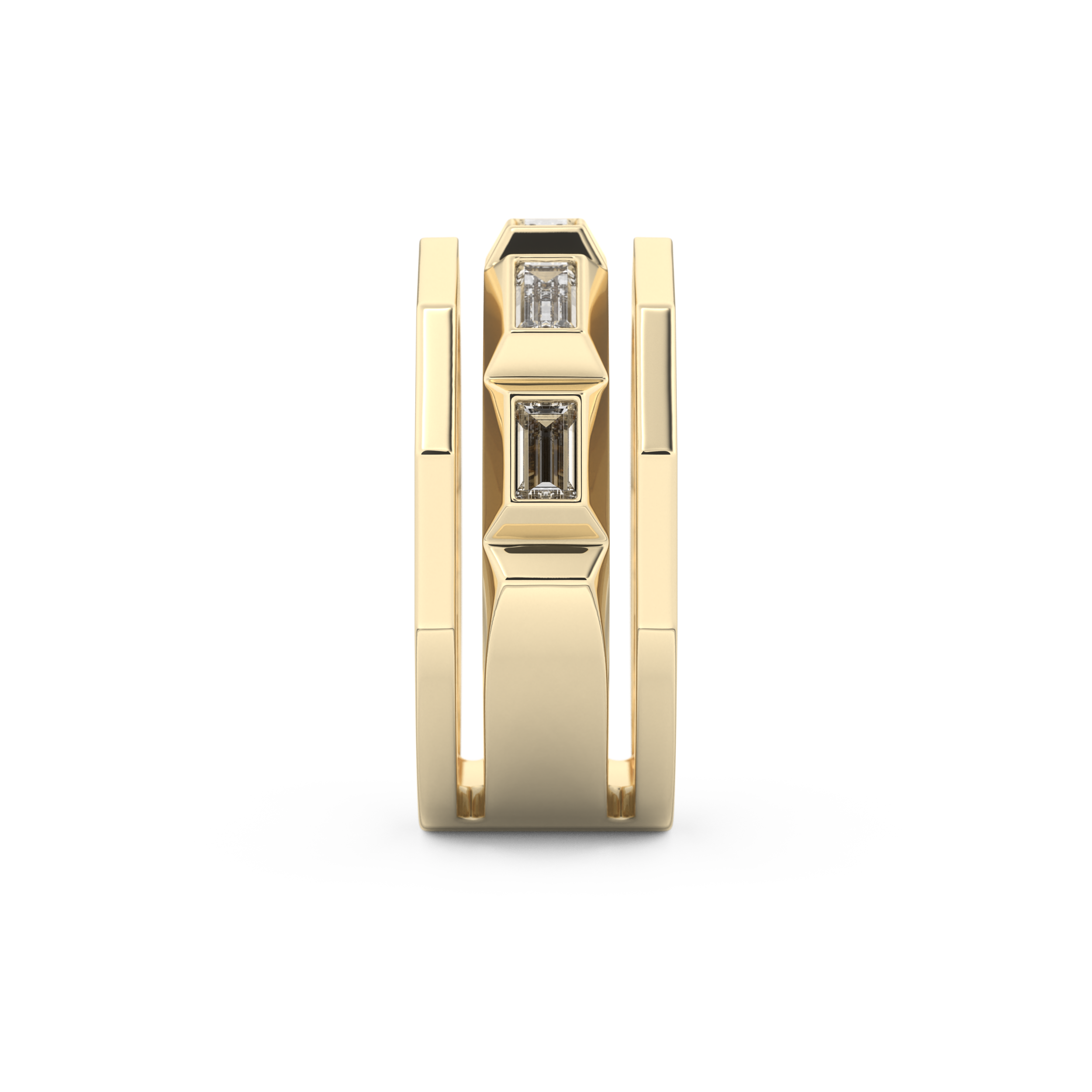 0.67 TCW Baguette Lab Grown Diamond Men's Wedding Band