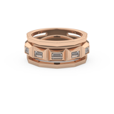 0.67 TCW Baguette Lab Grown Diamond Men's Wedding Band