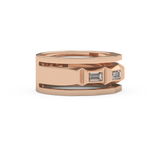 0.67 TCW Baguette Lab Grown Diamond Men's Wedding Band