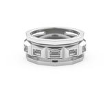 0.67 TCW Baguette Lab Grown Diamond Men's Wedding Band