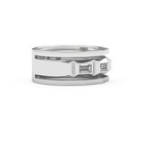 0.67 TCW Baguette Lab Grown Diamond Men's Wedding Band