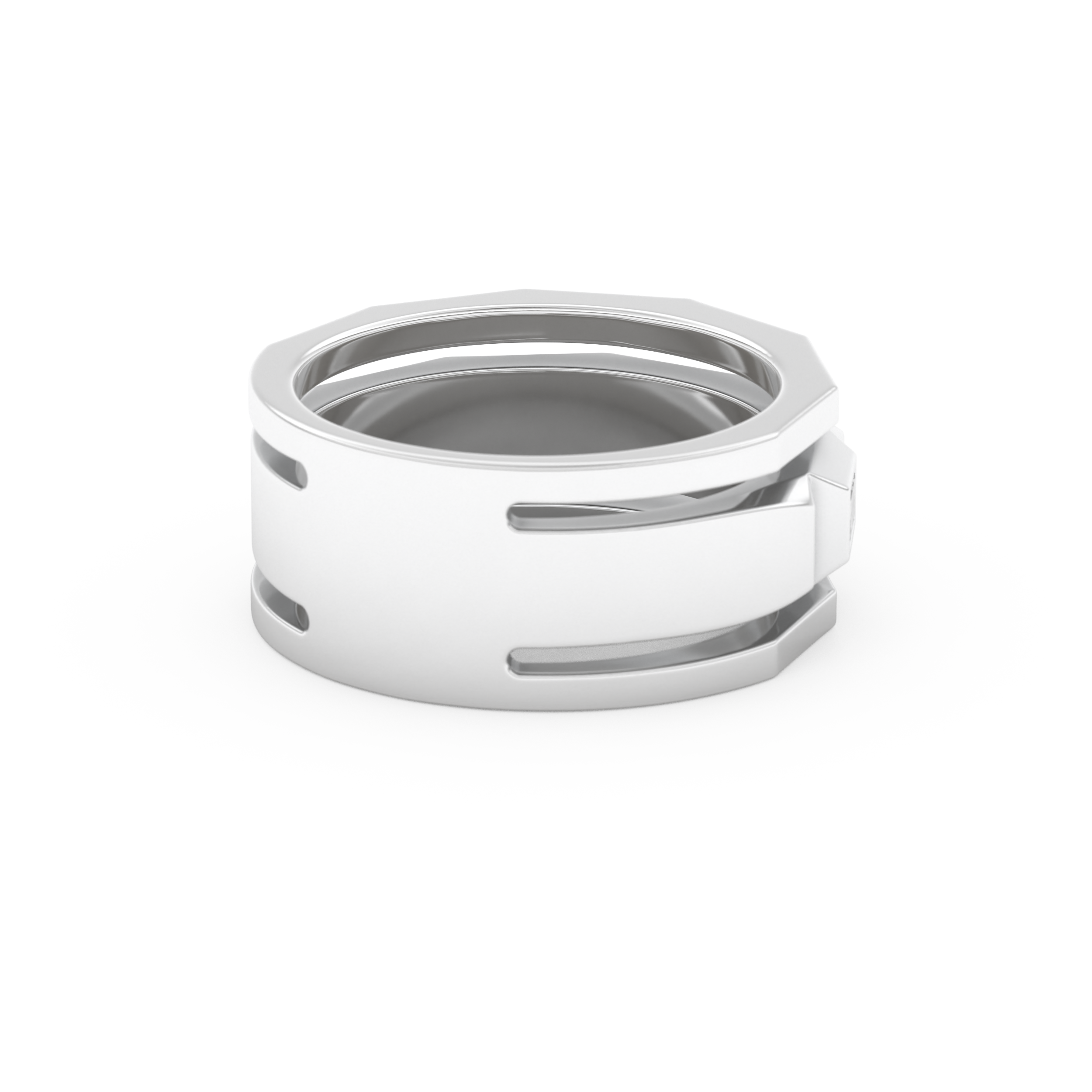 0.67 TCW Baguette Lab Grown Diamond Men's Wedding Band