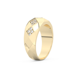 0.231 TCW Round Lab Grown Diamond Men's Wedding Band