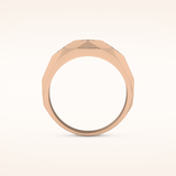 0.231 TCW Round Shaped Moissanite Multi Stone Men's Wedding Band