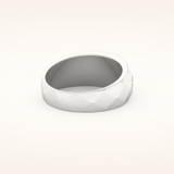 0.231 TCW Round Shaped Moissanite Multi Stone Men's Wedding Band