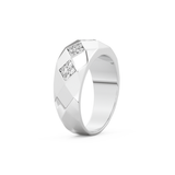 0.231 TCW Round Lab Grown Diamond Men's Wedding Band