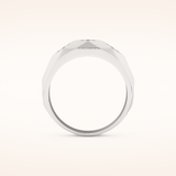 0.231 TCW Round Shaped Moissanite Multi Stone Men's Wedding Band