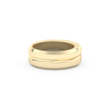 0.71 TCW Princess Lab Grown Diamond Men's Wedding Band