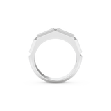 0.71 TCW Princess Lab Grown Diamond Men's Wedding Band