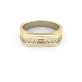 0.28 TCW Round Lab Grown Diamond Men's Wedding Band