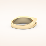 0.28 TCW Princess Shaped Moissanite Channel Setting Men's Wedding Band