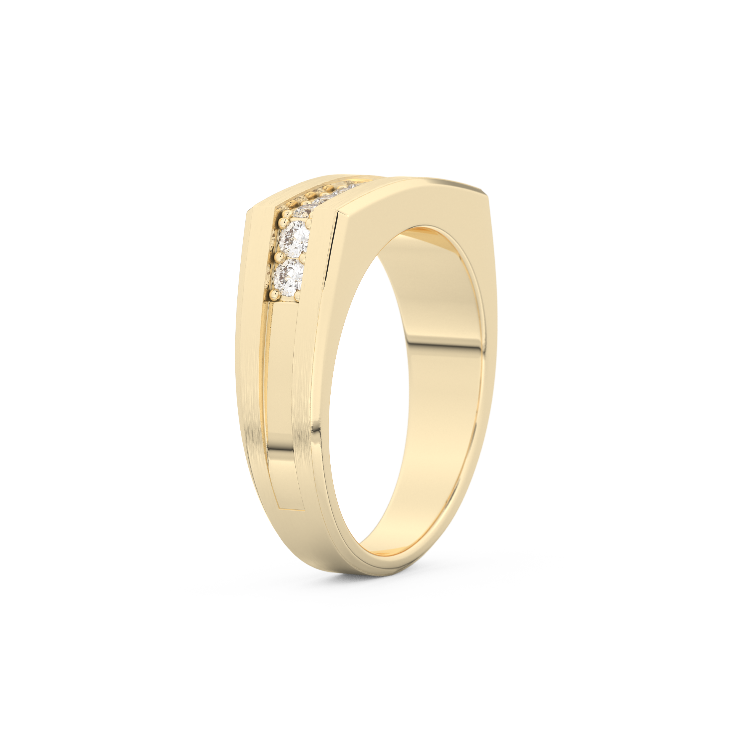 0.28 TCW Round Lab Grown Diamond Men's Wedding Band