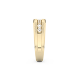 0.28 TCW Round Lab Grown Diamond Men's Wedding Band