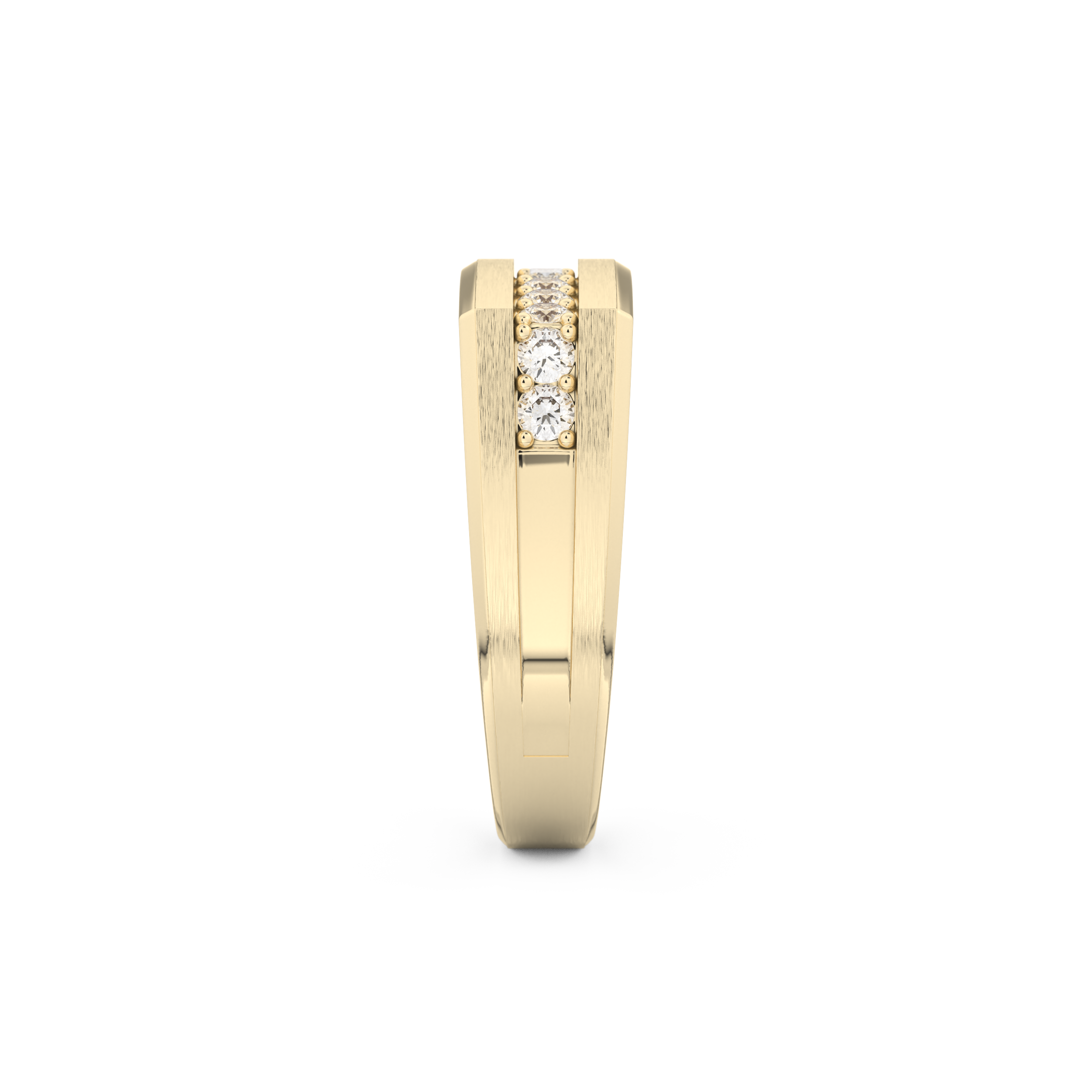 0.28 TCW Round Lab Grown Diamond Men's Wedding Band