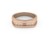 0.28 TCW Round Lab Grown Diamond Men's Wedding Band