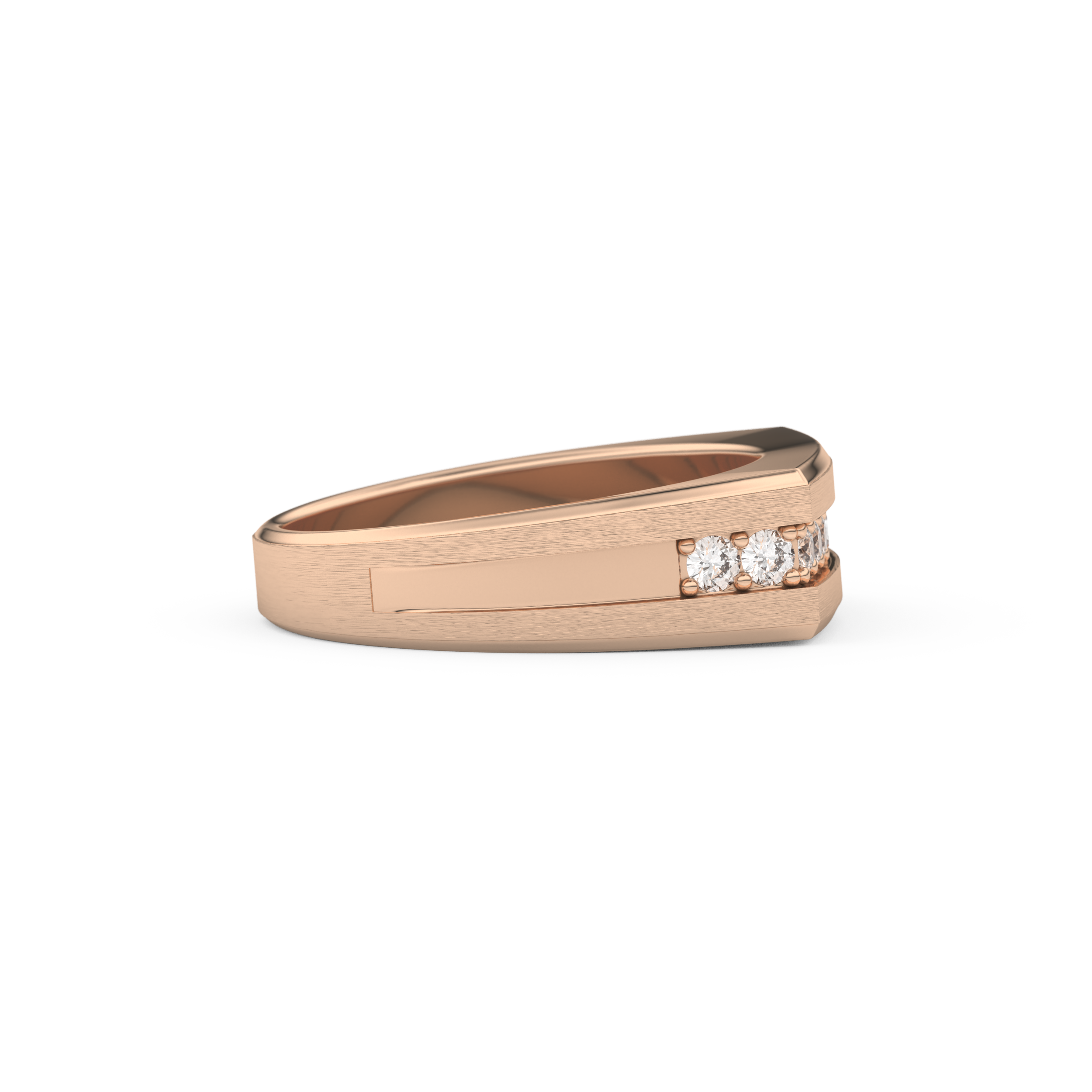 0.28 TCW Round Lab Grown Diamond Men's Wedding Band