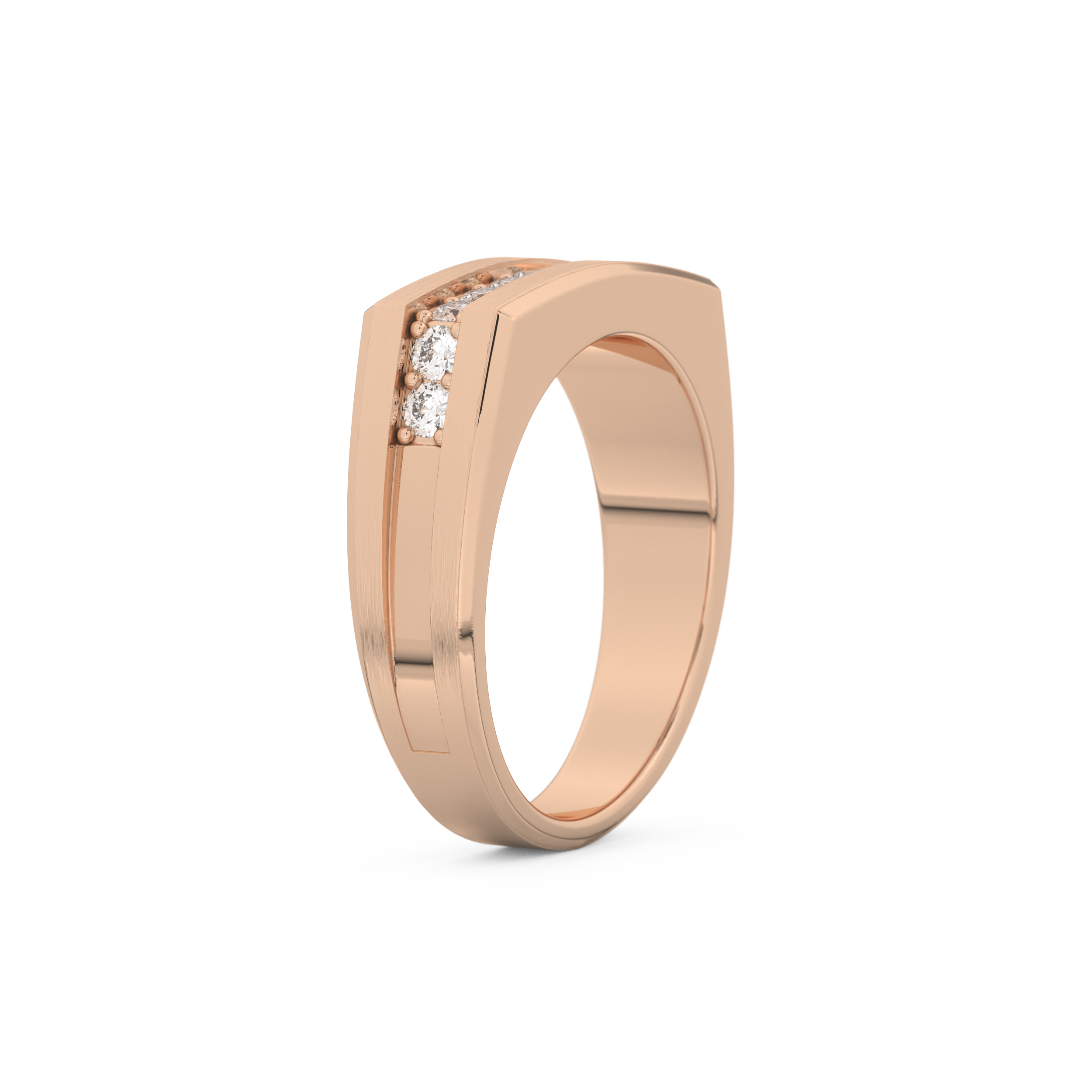 0.28 TCW Round Lab Grown Diamond Men's Wedding Band