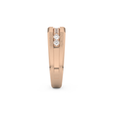 0.28 TCW Round Lab Grown Diamond Men's Wedding Band