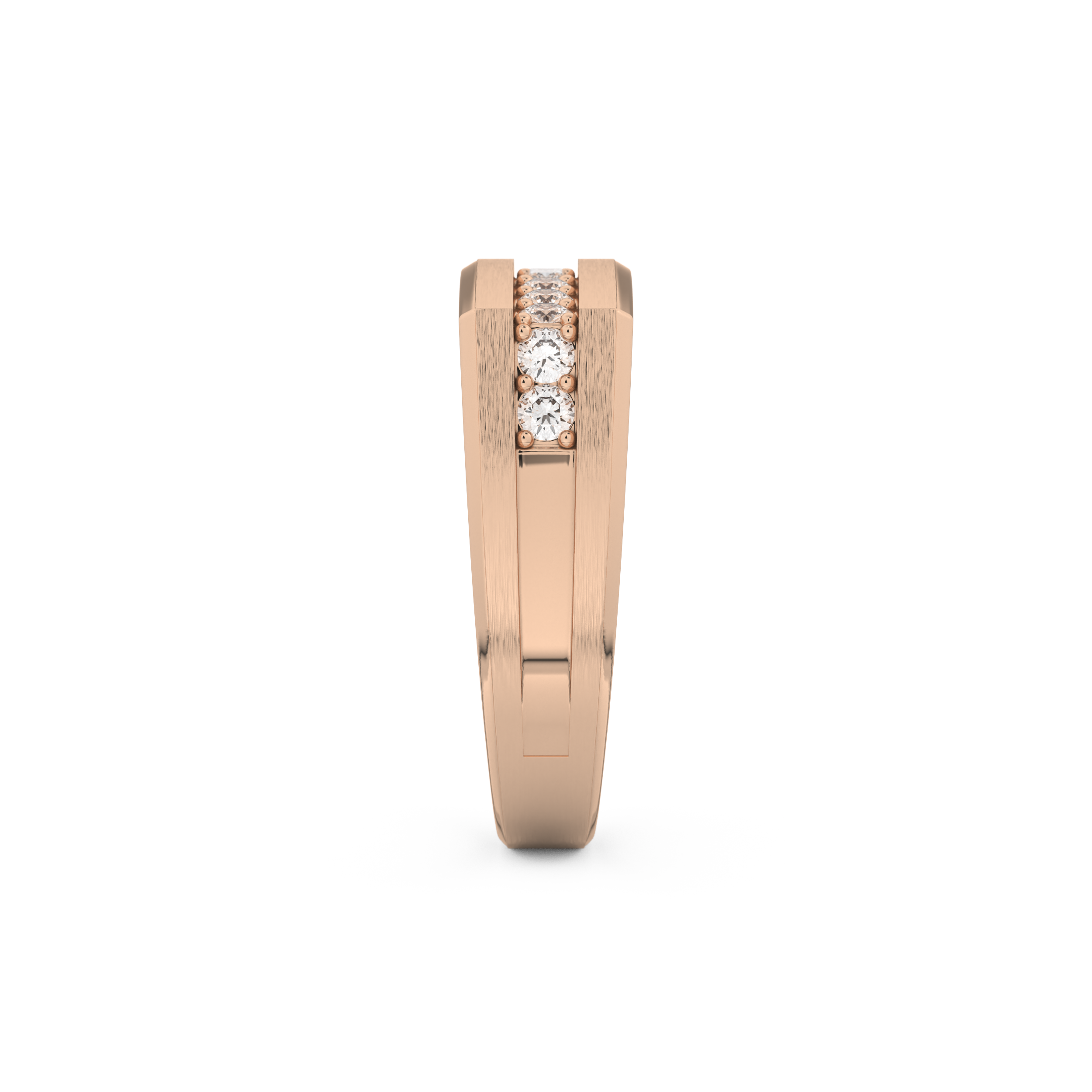 0.28 TCW Round Lab Grown Diamond Men's Wedding Band