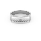 0.28 TCW Round Lab Grown Diamond Men's Wedding Band