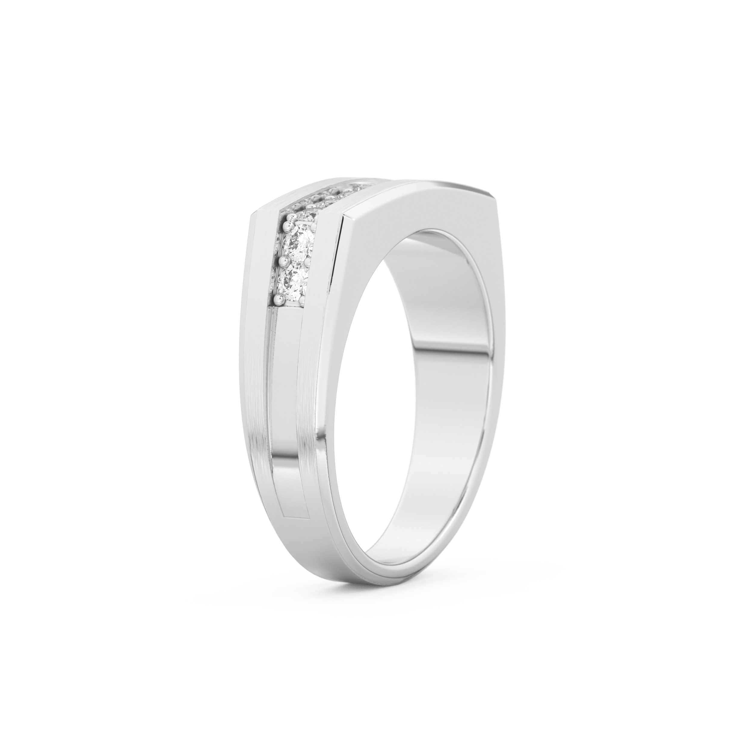 0.28 TCW Round Lab Grown Diamond Men's Wedding Band