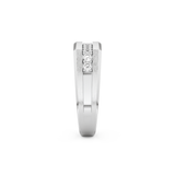 0.28 TCW Round Lab Grown Diamond Men's Wedding Band