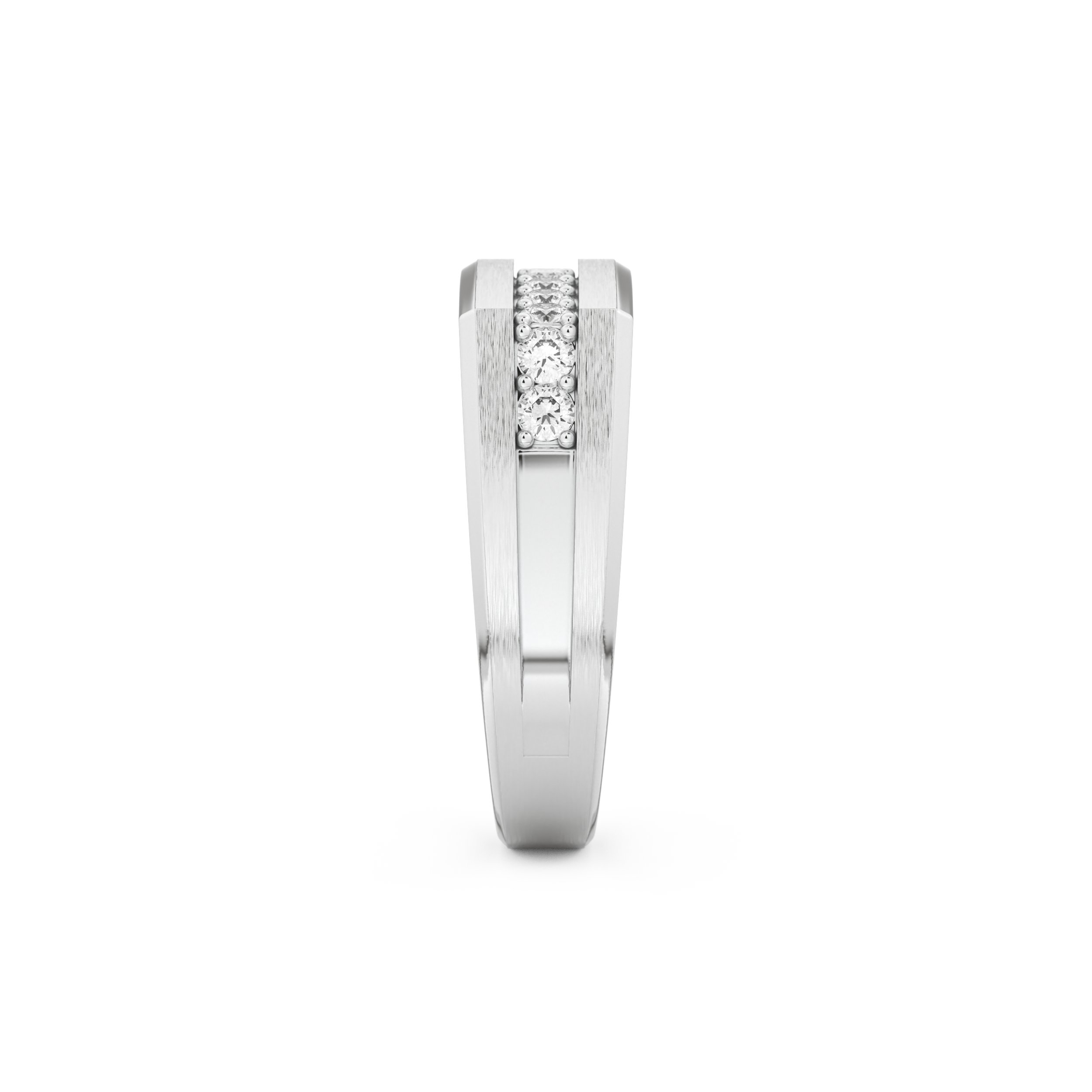 0.28 TCW Round Lab Grown Diamond Men's Wedding Band