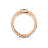 Princess Pave Lab Grown Diamond Men's Engagement Ring